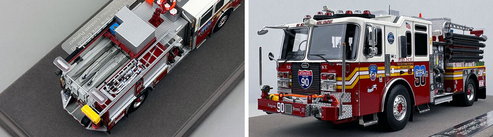 FDNY KME Engine 90 1:50 scale model close up pictures 3-4