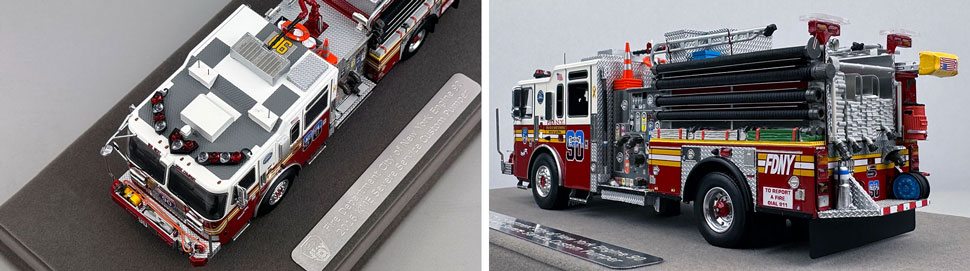 FDNY KME Engine 90 1:50 scale model close up pictures 7-8