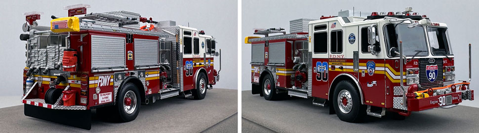 FDNY KME Engine 90 1:50 scale model close up pictures 11-12