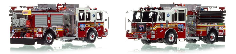 FDNY KME Engine 90 is a museum grade 1:50 scale model