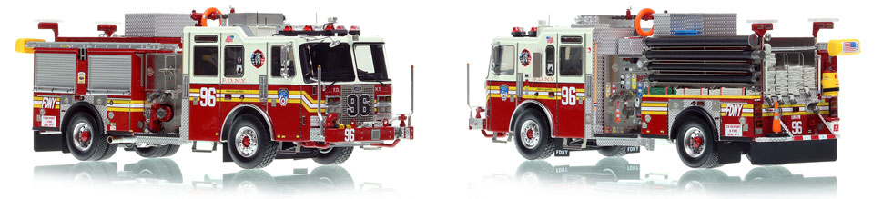 FDNY's KME Engine 96 is hand-crafted and intricately detailed.