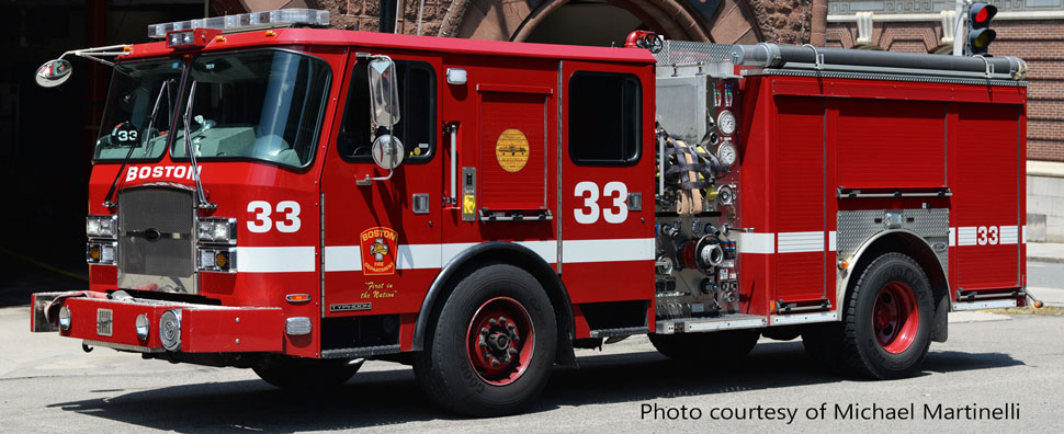 Boston Fire Department E-One Engine 33 courtesy of Michael Martinelli