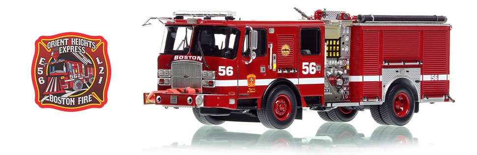 Final 5 Boston E-One pumpers in a series just released - Fire Replicas