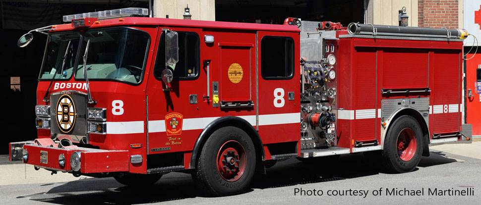 Boston Fire Department E-One Engine 8 courtesy of Michael Martinelli