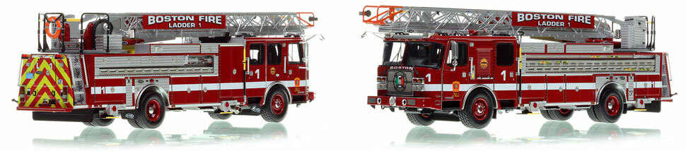 Boston's E-One Ladder 1 is hand-crafted and intricately detailed.