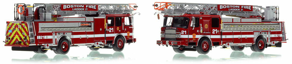 Boston's E-One Ladder 21 is hand-crafted and intricately detailed.