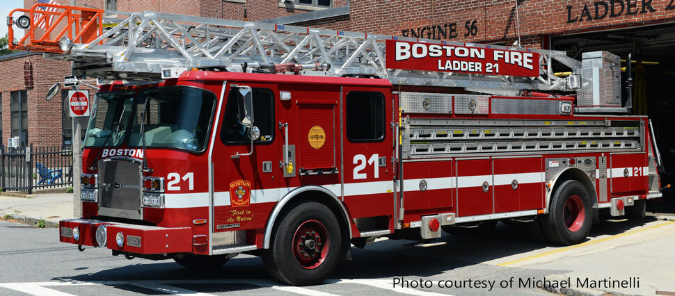 Boston Fire Department Ladder 21 courtesy of Michael Martinelli