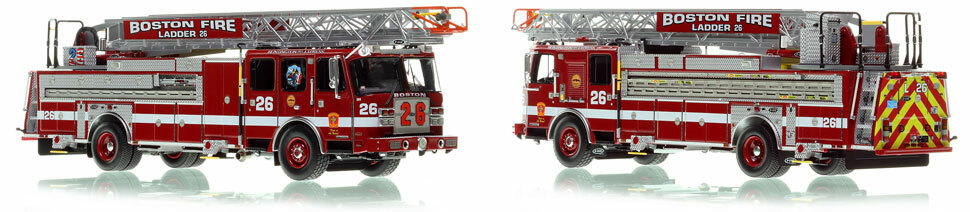 Boston's E-One Ladder 26 is hand-crafted and intricately detailed.