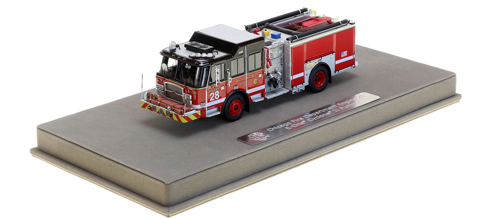 Engine 28 includes a fully custom display case.