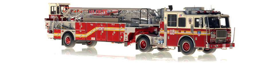 FDNY Ladder 118 features a 0.6mm stainless steel ladder