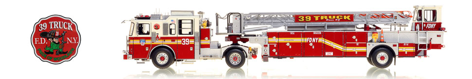 The first museum grade scale model of FDNY Bronx Ladder 39