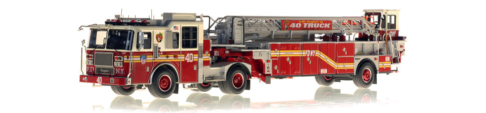 FDNY Ladder 40 features a 0.6mm stainless steel ladder