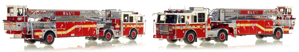 The first museum grade scale model of Manhattan's FDNY Ladder 5