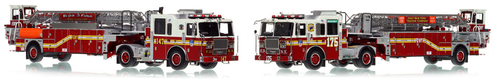 FDNY's 2016 Seagrave 100' TDA's for Brooklyn Ladders 147 and 175