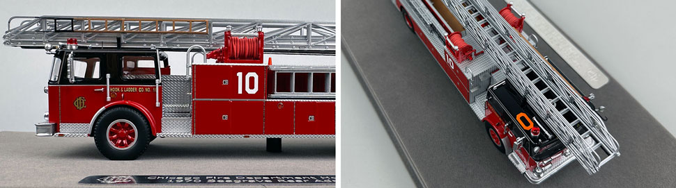 Closeup pics 5-6 of Chicago Fire Department Seagrave H&L Co. 10 scale model