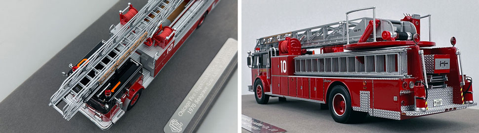 Closeup pics 7-8 of Chicago Fire Department Seagrave H&L Co. 10 scale model