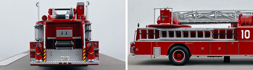 Closeup pics 9-10 of Chicago Fire Department Seagrave H&L Co. 10 scale model