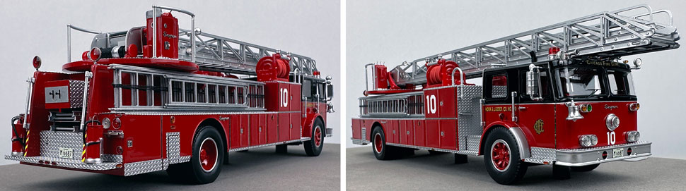 Closeup pics 11-12 of Chicago Fire Department Seagrave H&L Co. 10 scale model