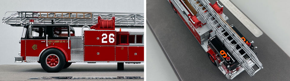 Closeup pics 5-6 of Chicago Fire Department Seagrave H&L Co. 26 scale model