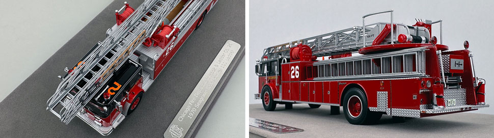 Closeup pics 7-8 of Chicago Fire Department Seagrave H&L Co. 26 scale model