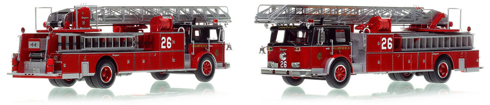 Chicago's H&L Co. 26 Seagrave Ladder is hand-crafted and intricately detailed.