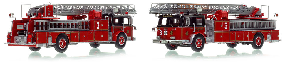 Chicago's H&L Co. 3 Seagrave Ladder is hand-crafted and intricately detailed.