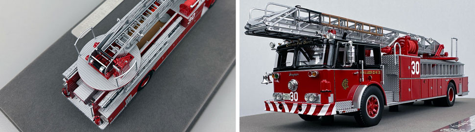 Closeup pics 3-4 of Chicago Fire Department Seagrave H&L Co. 30 scale model