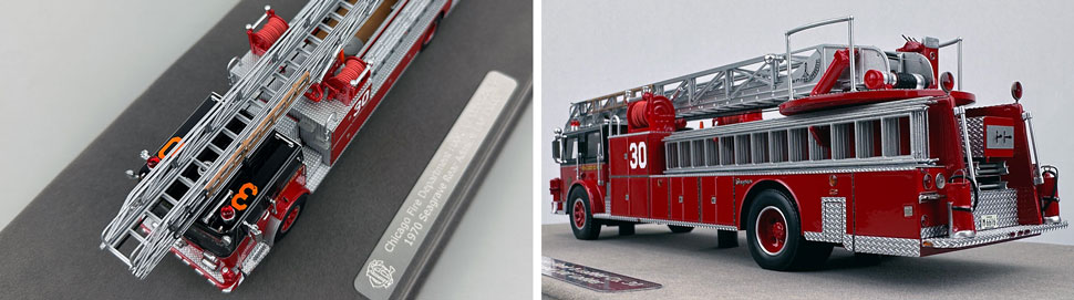 Closeup pics 7-8 of Chicago Fire Department Seagrave H&L Co. 30 scale model