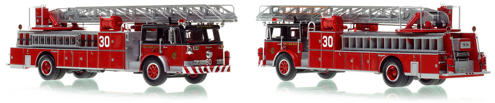 Chicago's H&L Co. 30 Seagrave Ladder is hand-crafted and intricately detailed.