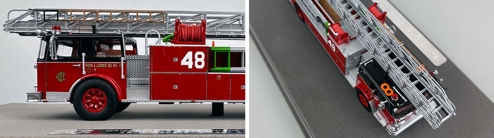 Closeup pics 5-6 of Chicago Fire Department Seagrave H&L Co. 48 scale model