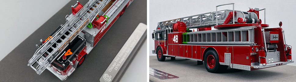 Closeup pics 7-8 of Chicago Fire Department Seagrave H&L Co. 48 scale model