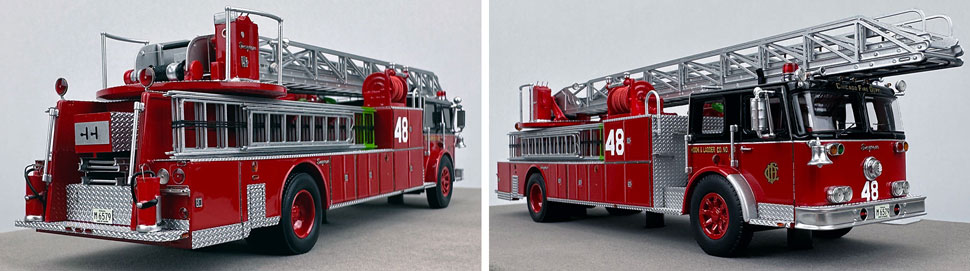 Closeup pics 11-12 of Chicago Fire Department Seagrave H&L Co. 48 scale model