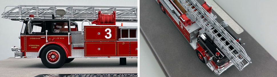Closeup pics 5-6 of Chicago Fire Department Seagrave H&L Co. 63 scale model
