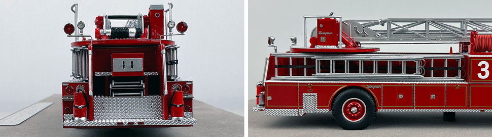 Closeup pics 9-10 of Chicago Fire Department Seagrave H&L Co. 63 scale model