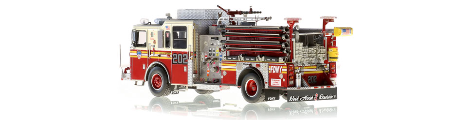 FDNY Engine 202 is hand-crafted using over 505 parts.