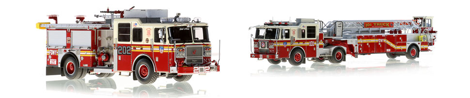 Fire Replicas FDNY Seagrave Engine 245 - Brooklyn Scale Model