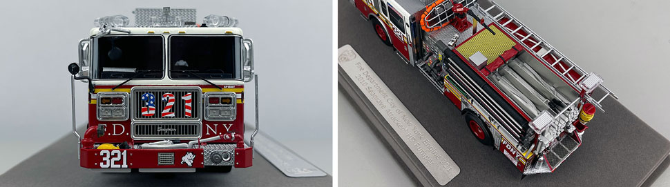 1:50 scale FDNY Seagrave Engine 321 close up pictures 1-2