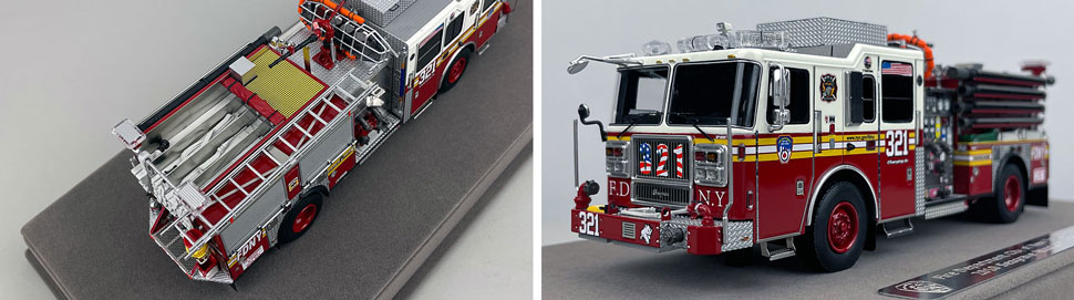 1:50 scale FDNY Seagrave Engine 321 close up pictures 3-4