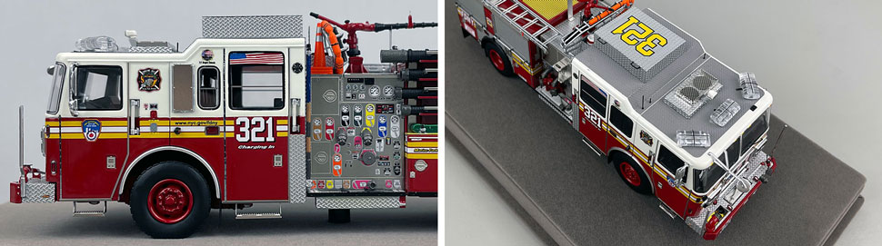 1:50 scale FDNY Seagrave Engine 321 close up pictures 5-6