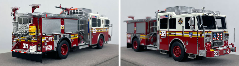 1:50 scale FDNY Seagrave Engine 321 close up pictures 11-12