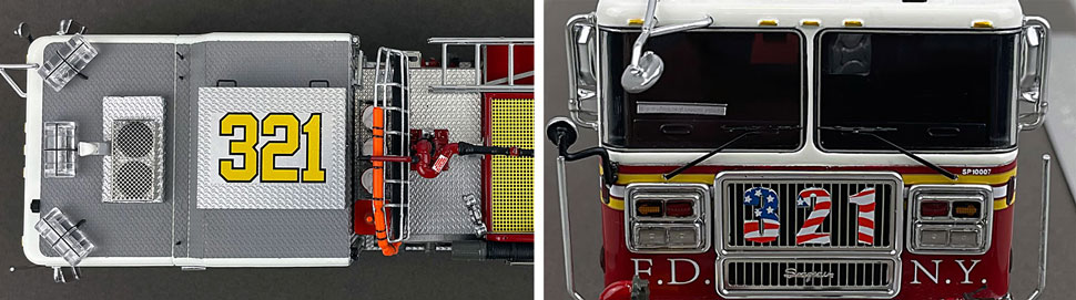 1:50 scale FDNY Seagrave Engine 321 close up pictures 13-14