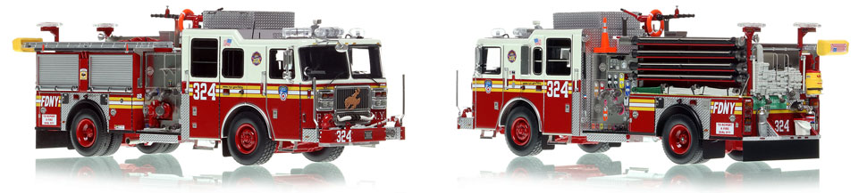 FDNY Engine 324 in Queens is a museum grade 1:50 scale model