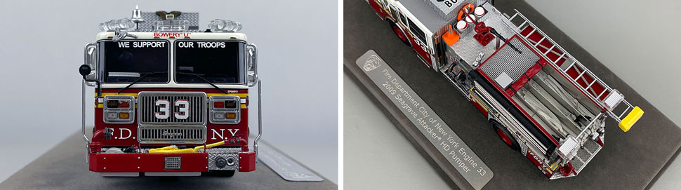 1:50 scale FDNY Seagrave Engine 33 close up pictures 1-2