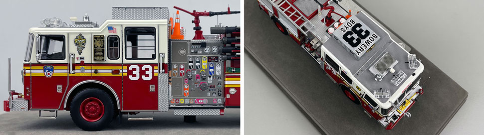 1:50 scale FDNY Seagrave Engine 33 close up pictures 5-6