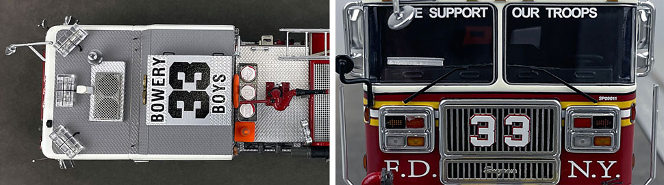 1:50 scale FDNY Seagrave Engine 33 close up pictures 13-14