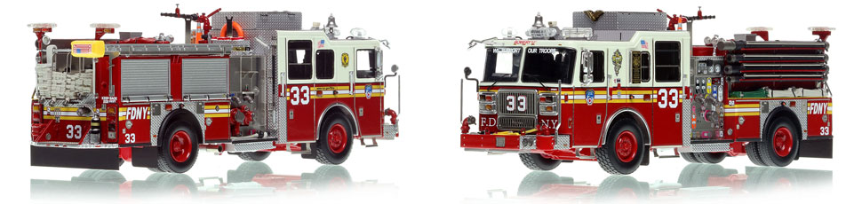 FDNY Engine 33 in Manhattan is a museum grade 1:50 scale model