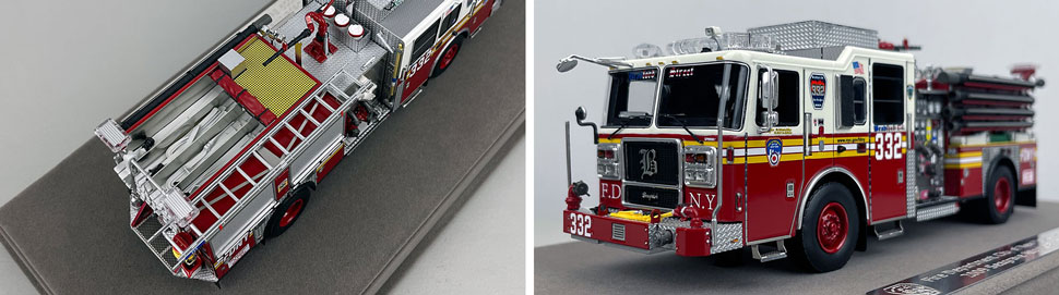 1:50 scale FDNY Seagrave Engine 332 close up pictures 3-4