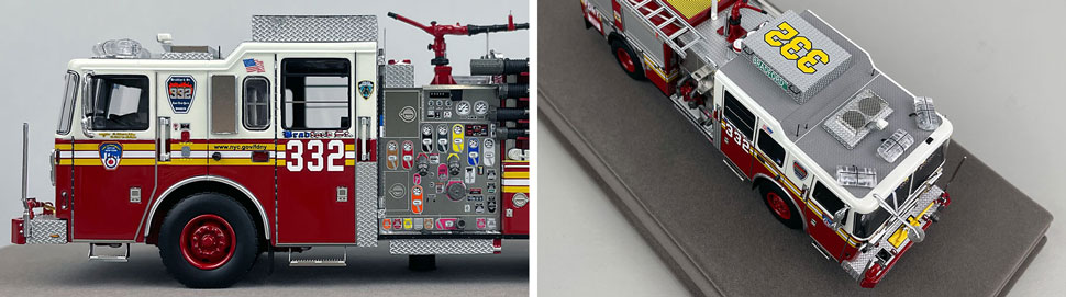 1:50 scale FDNY Seagrave Engine 332 close up pictures 5-6