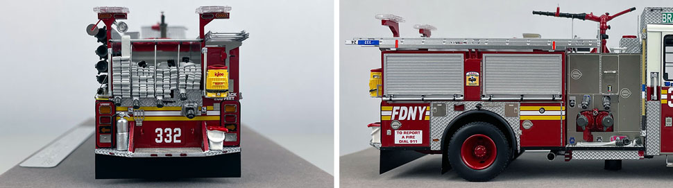 1:50 scale FDNY Seagrave Engine 332 close up pictures 9-10