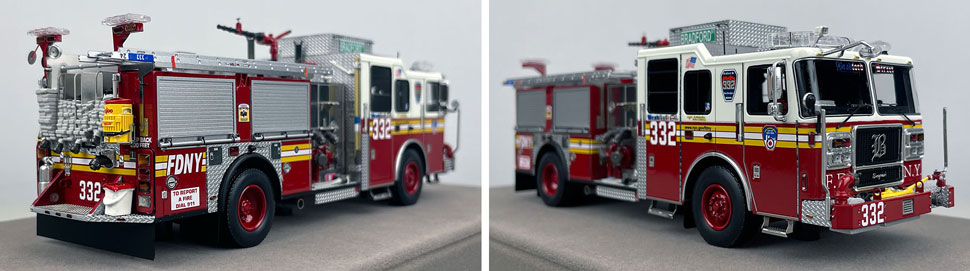 1:50 scale FDNY Seagrave Engine 332 close up pictures 11-12